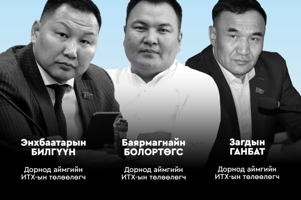 Хөрөнгө орлого: ИТХ-ын төлөөлөгч Э.Билгүүн, Б.Болортөгс, З.Ганбат